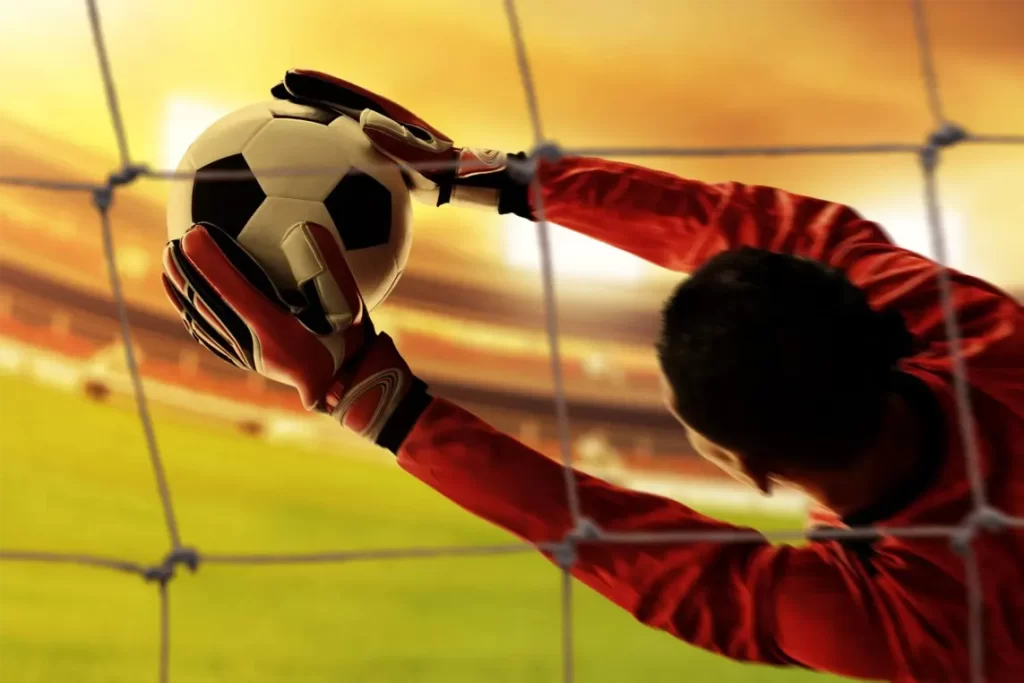 Practicando para ser arquero en nuestro campamento