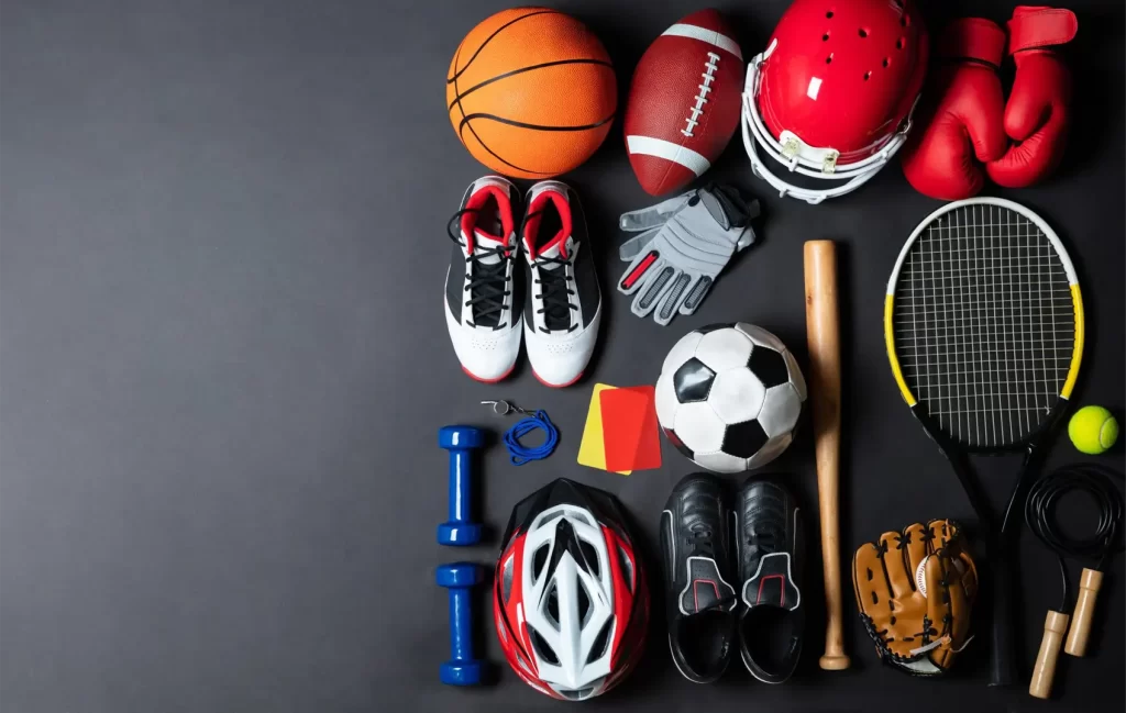 Sport equipment black most complete sport