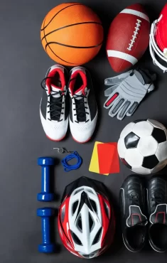 Sport equipment black most complete sport