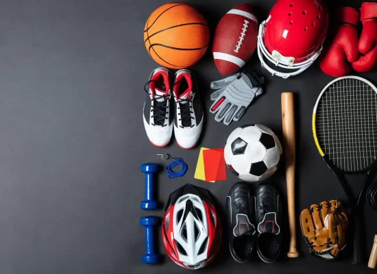 Sport equipment black most complete sport