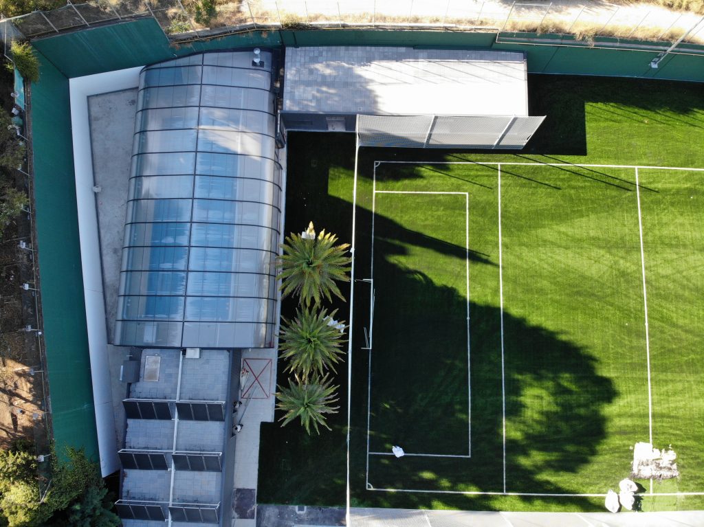 Instalaciones de uno de los campos de la academia de alto rendimiento en Barcelona