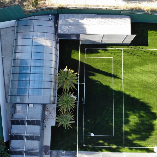 Instalaciones de uno de los campos de la academia de alto rendimiento en Barcelona